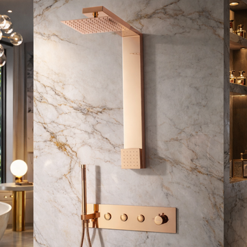 Concealed Shower Set - SS - Rose Gold