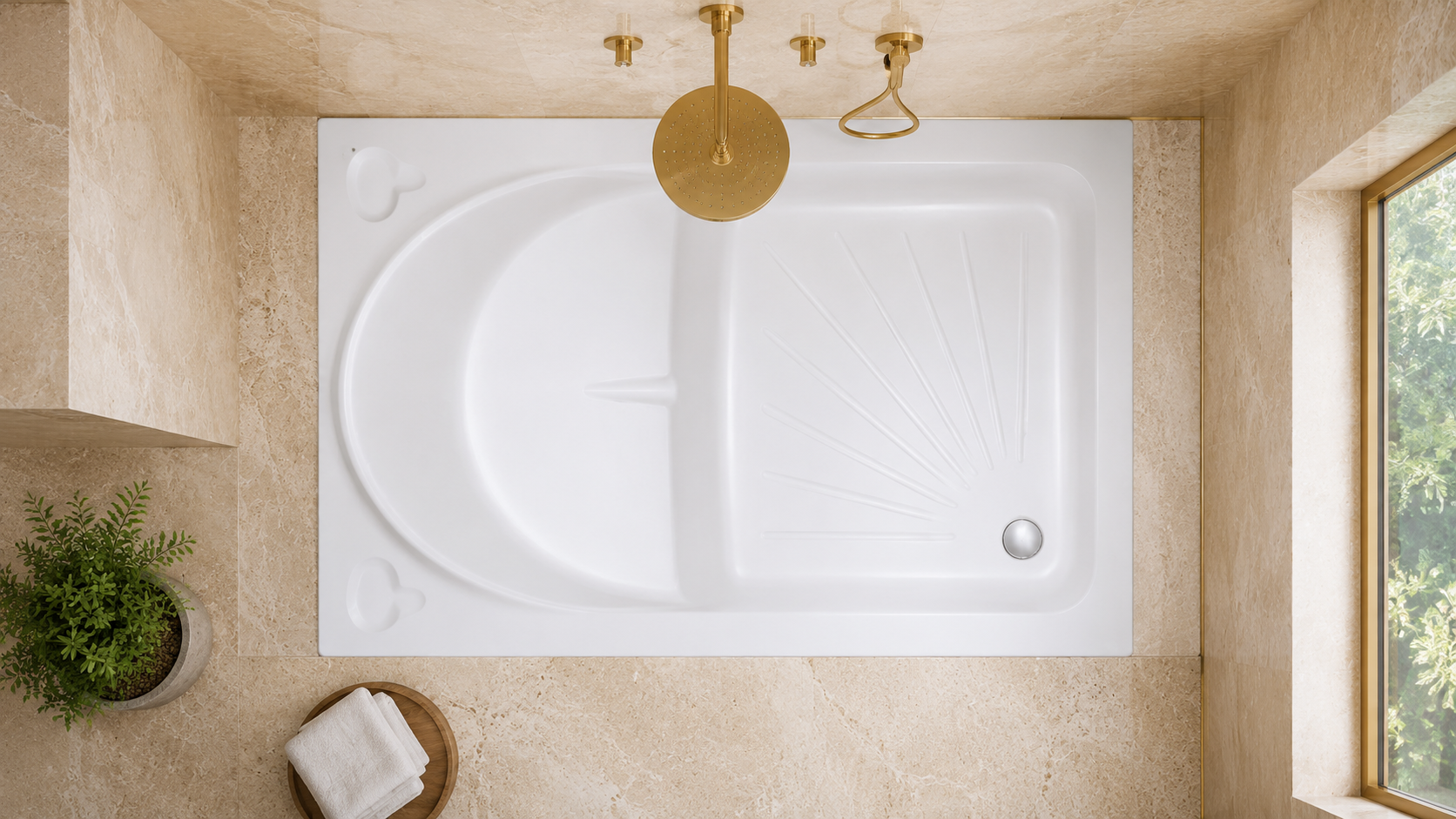 Acrylic Shower Tub - Shower Tub Pakistan - Aqua Bath