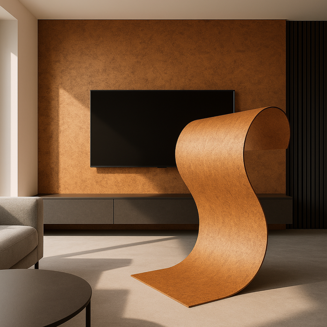 Gilt Board - Flexible Stone - Brass Golden