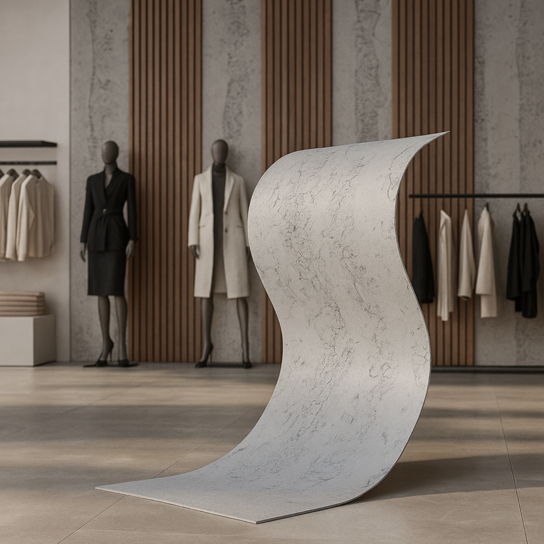 Rammed Earth - Flexible Stone - Grey