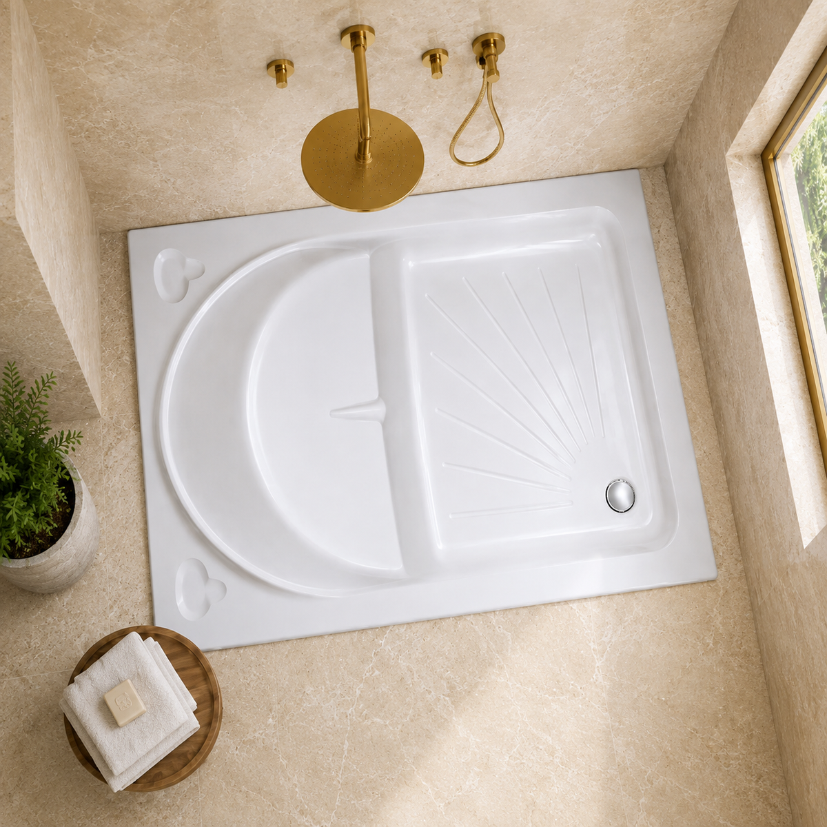 Acrylic Shower Tub - Shower Tub Pakistan - Aqua Bath