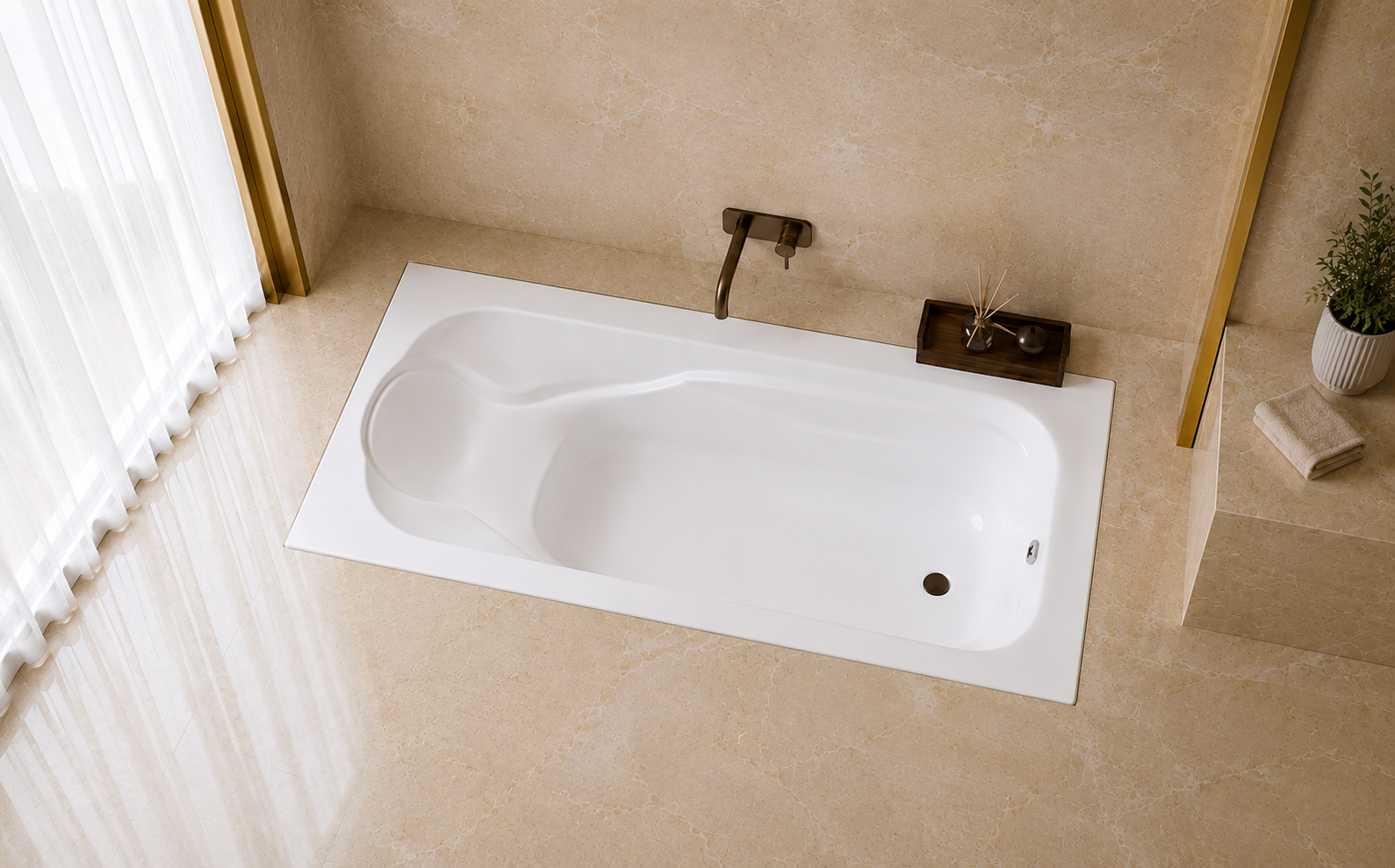 Acrylic Shower Tub - Shower Tub Pakistan - Aqua Bath