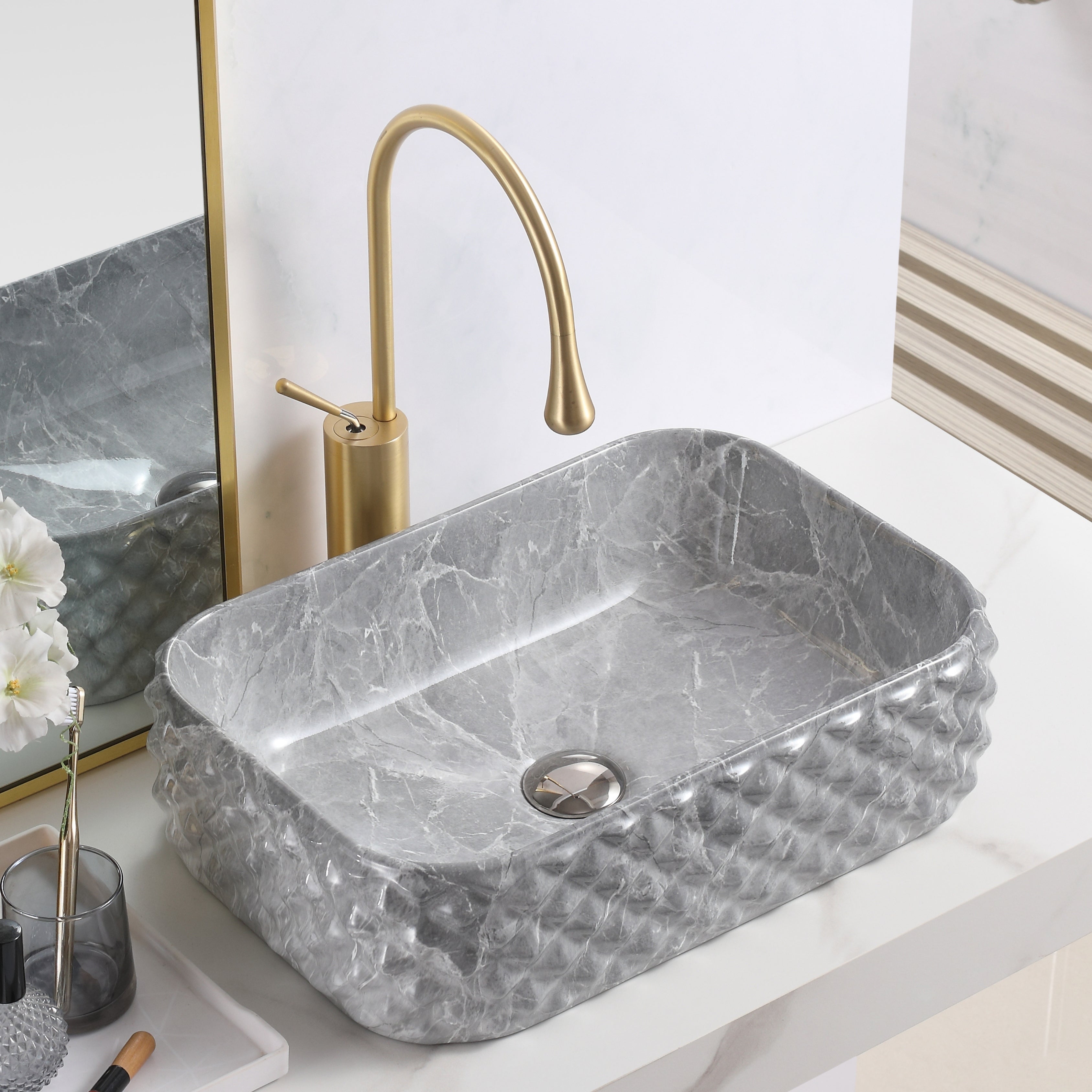 Art Vanity Washbasin - Grey