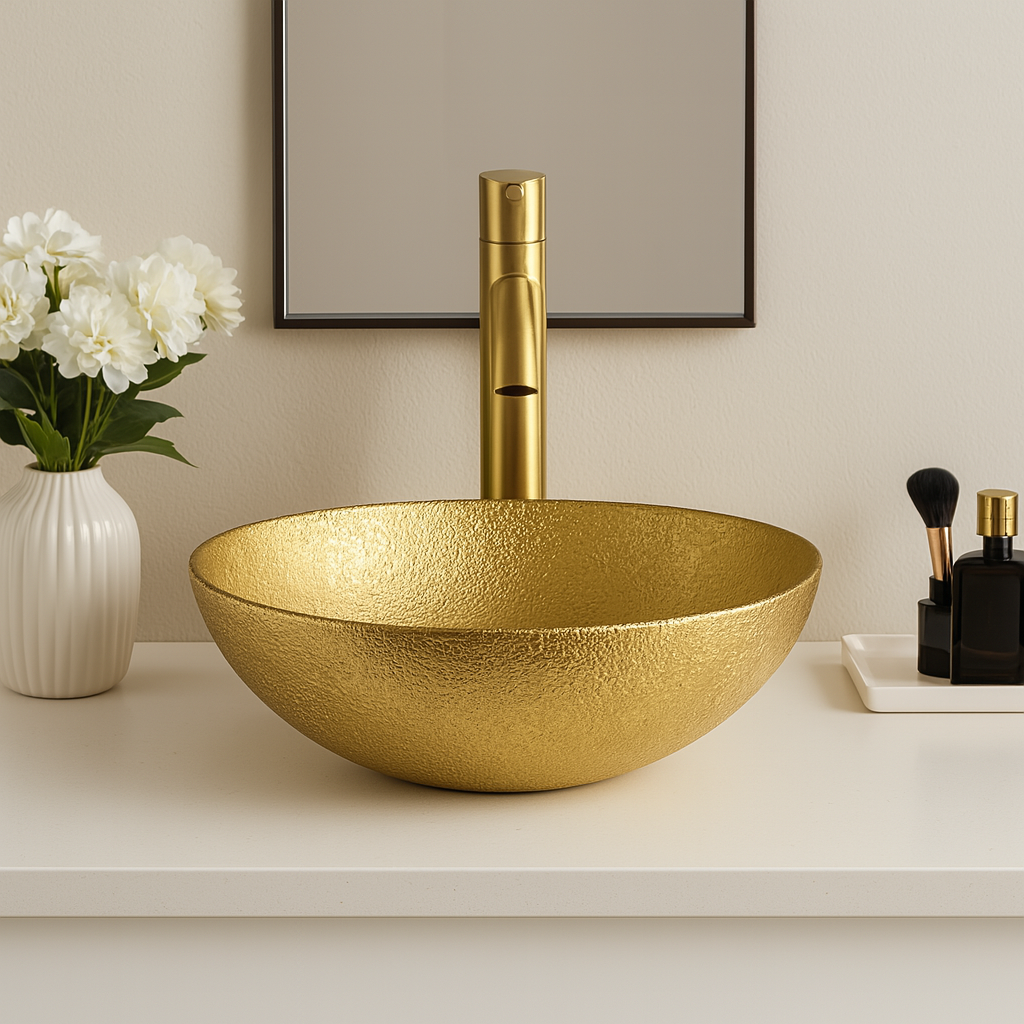 Art Vanity Wash Basin - Gold