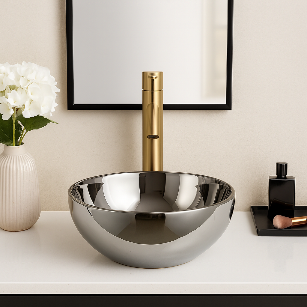 Art Vanity Wash Basin - Silver