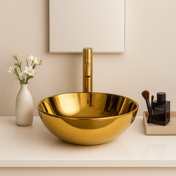 Art Vanity Wash Basin - Gold