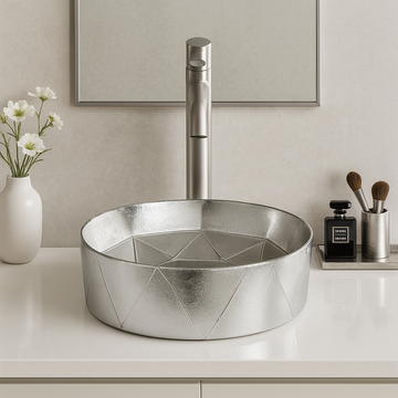 Art Vanity Wash Basin - Silver