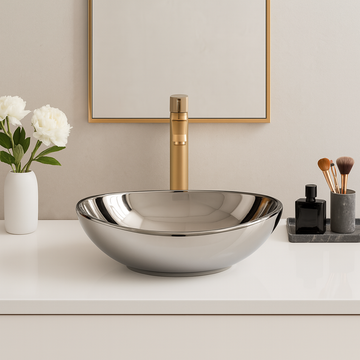Art Vanity Wash Basin - Silver