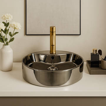 Art Vanity Wash Basin - Silver