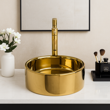 Art Vanity Wash Basin - Gold