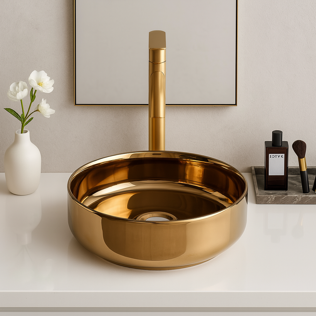 Art Vanity Wash Basin - Gold
