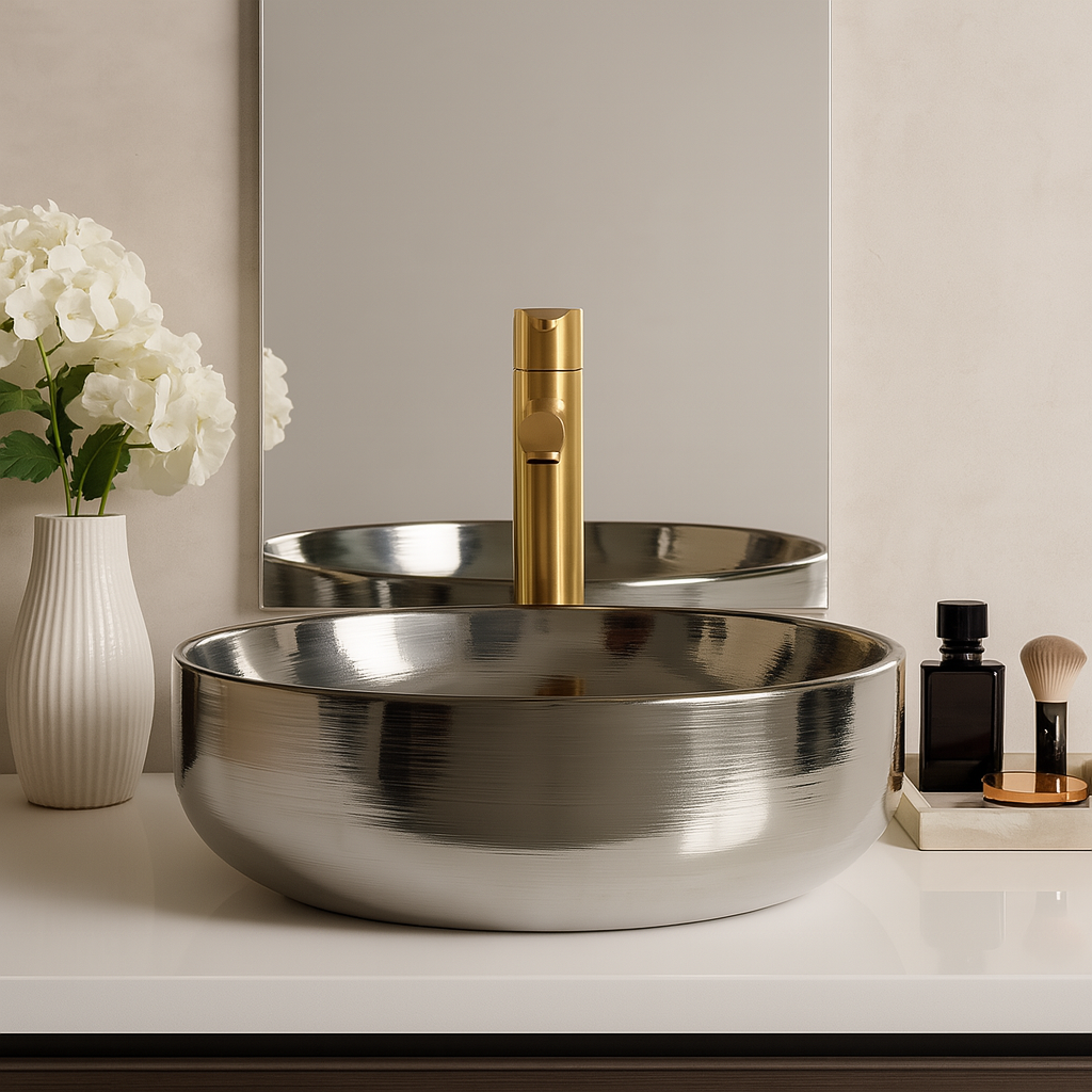 Art Vanity Wash Basin - Silver