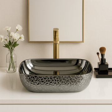 Art Vanity Wash Basin - Silver