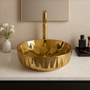 Art Vanity Wash Basin - Gold