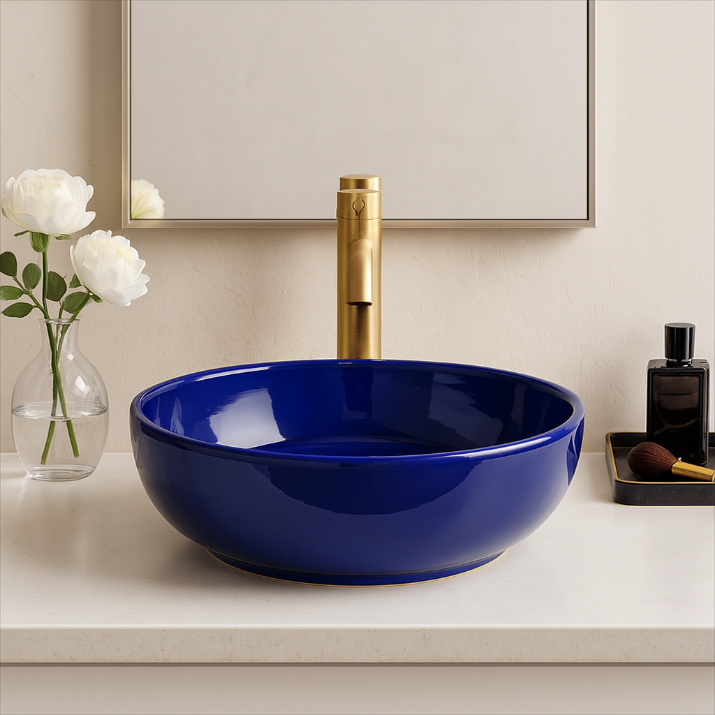 Art Vanity Wash Basin - Royal Blue