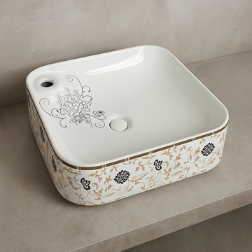 Art Vanity Wash Basin - White