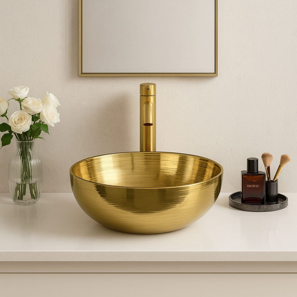 Art Vanity Wash Basin - Gold