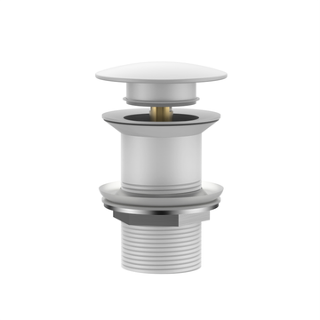 Brass Drainer - White