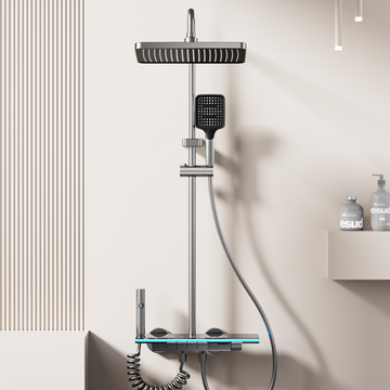 Wall Mounted Shower Set - Grey