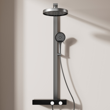 Wall Mounted Shower Set - Grey