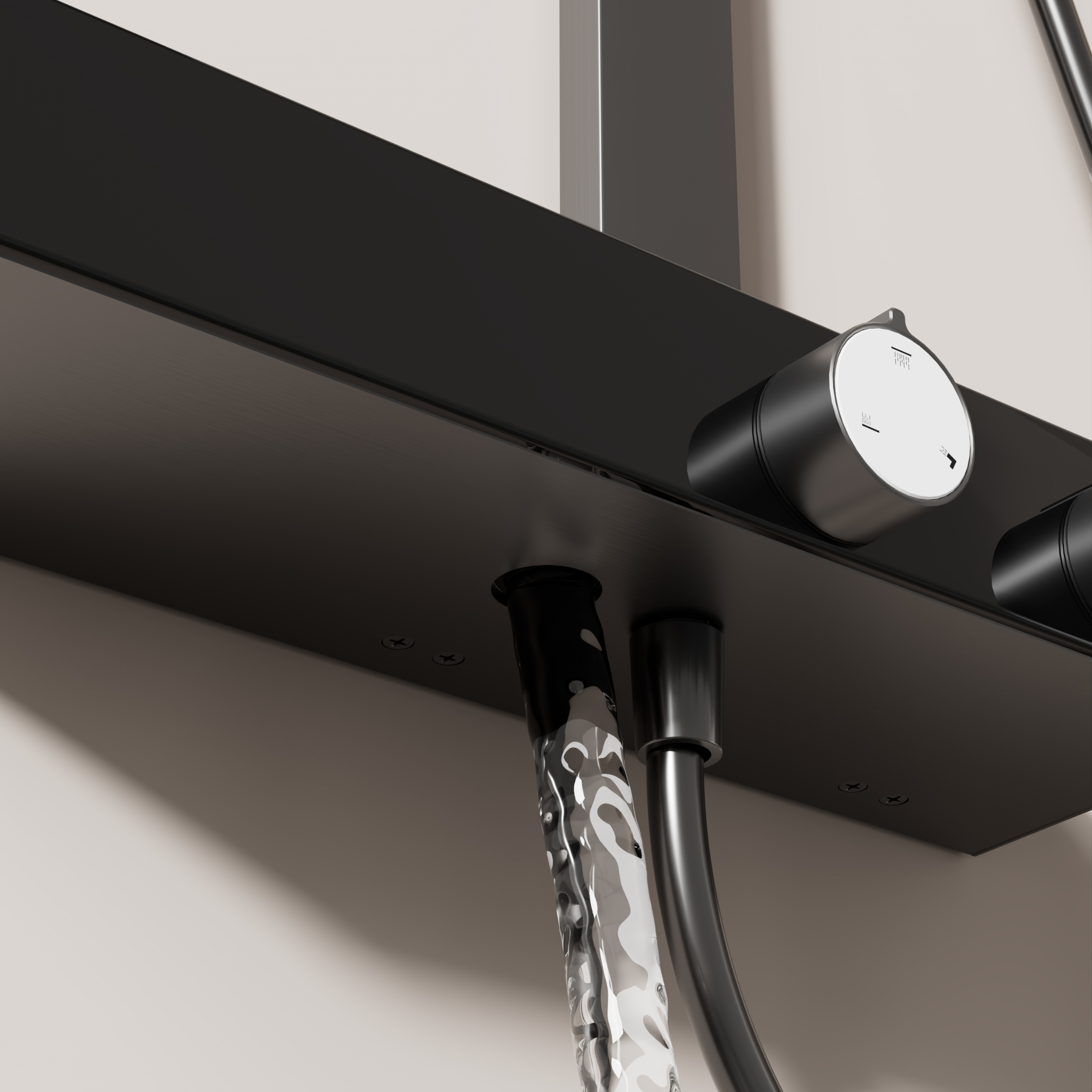 Wall Mounted Shower Set - Grey