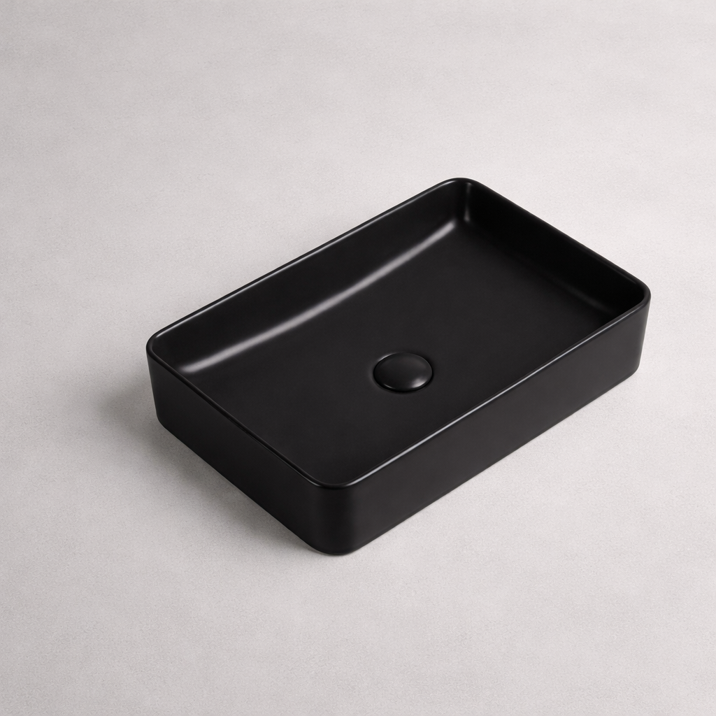 Art Vanity Wash Basin - Matt Black