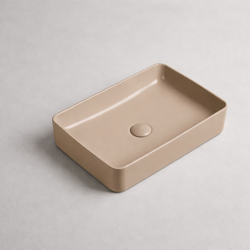Art Vanity Wash Basin - Matt Khaki