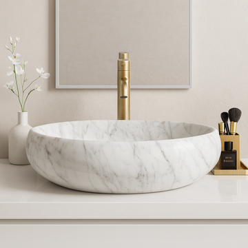 Art Vanity Washbasin - White & Gray