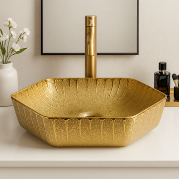 Art Vanity Washbasin - Gold