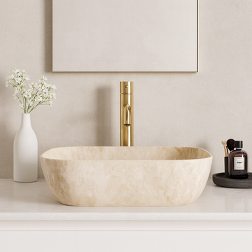 Art Vanity Washbasin - Light Brown