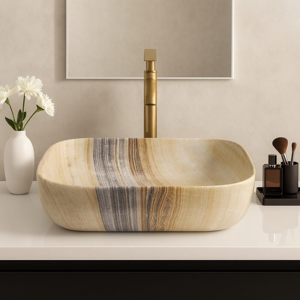 Art Vanity Washbasin - Brown