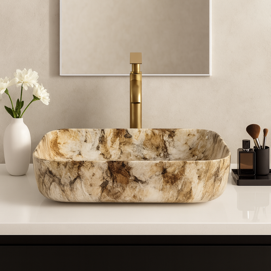 Art Vanity Washbasin - Brown