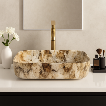 Art Vanity Washbasin - Brown