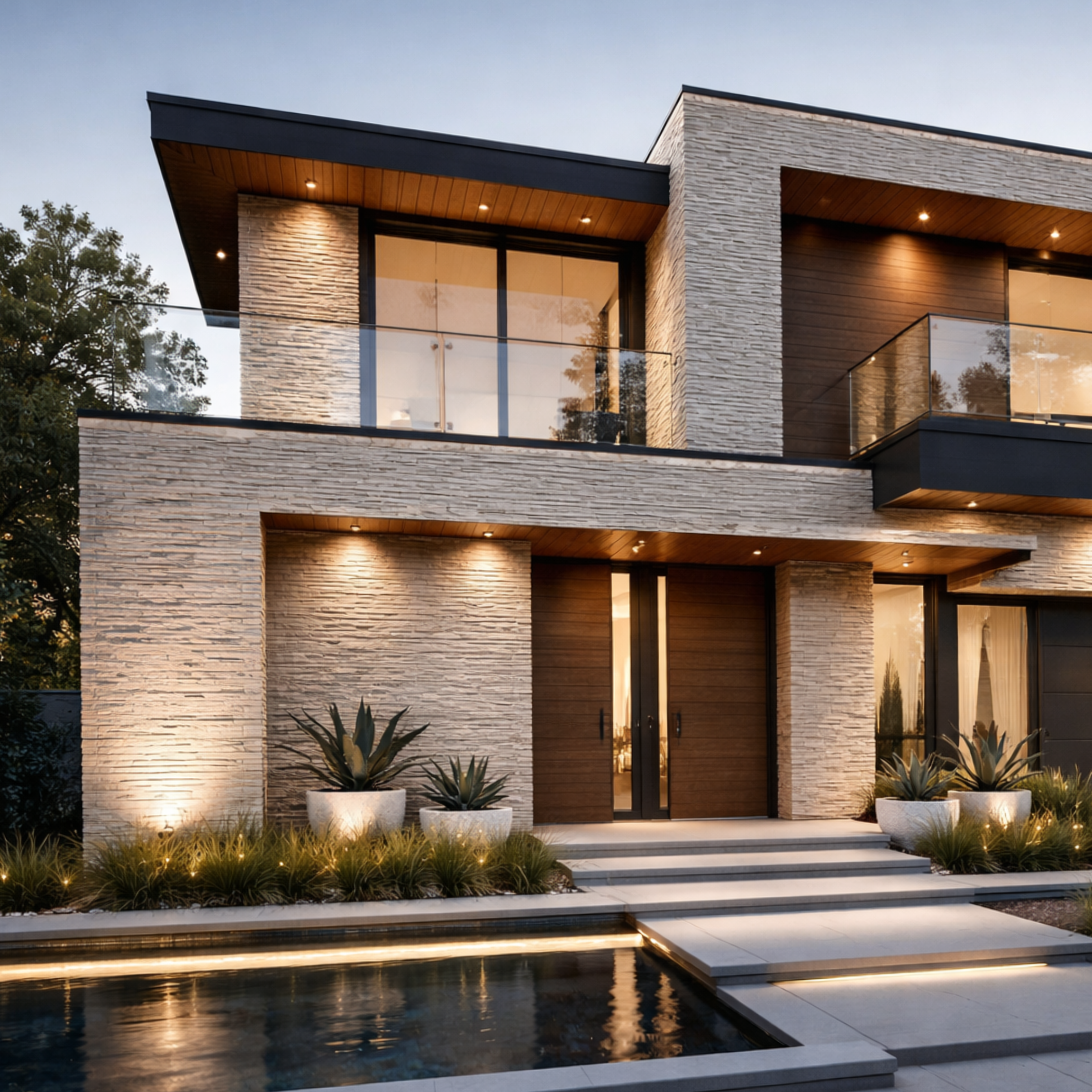 Waterfall - Flexible Stone - Brown