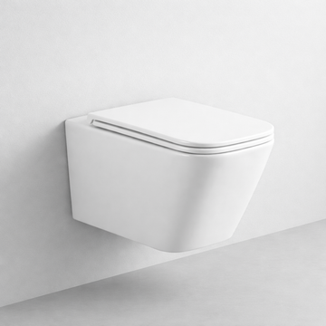 Solid Wall Hung WC - White