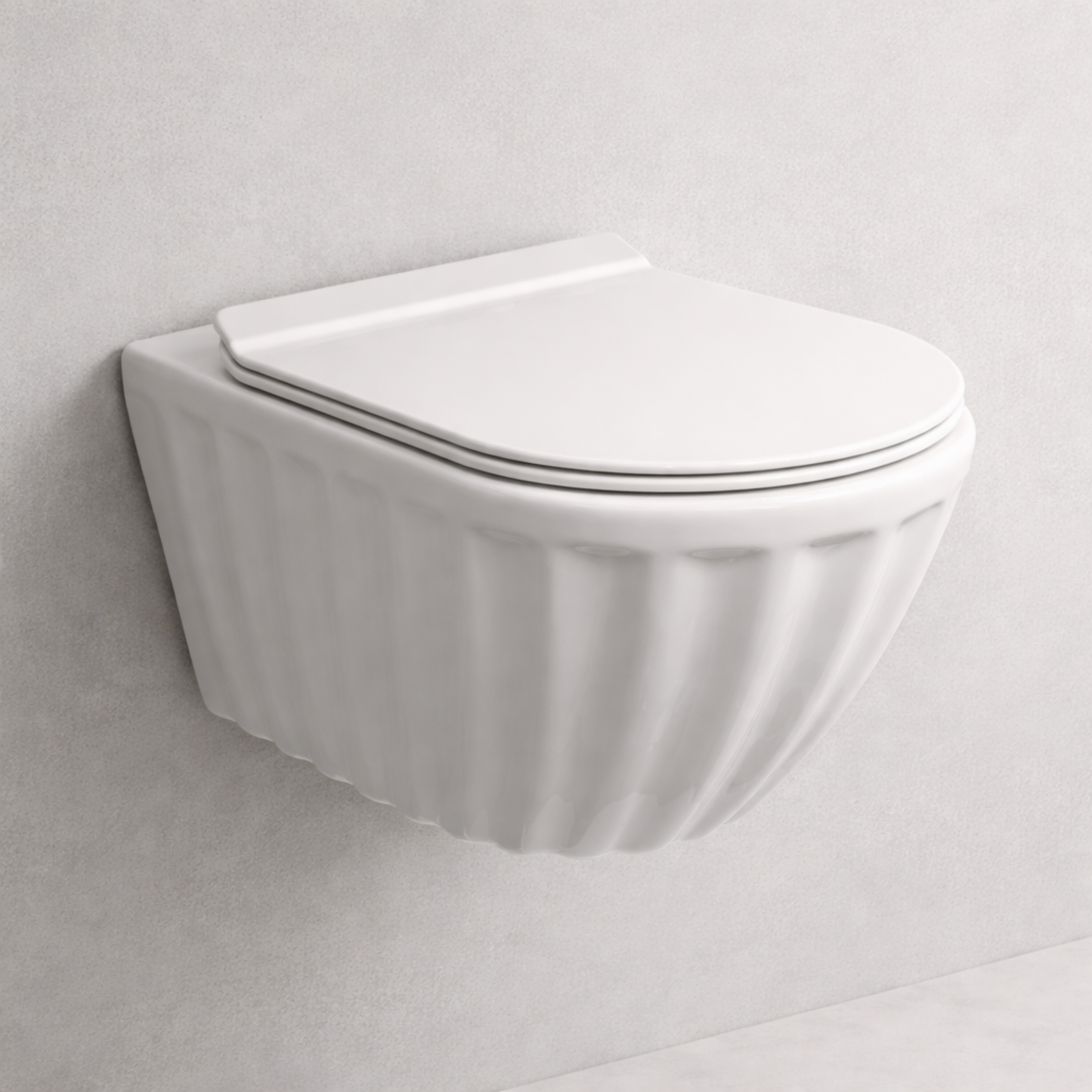 Designer Wall Hung WC - White