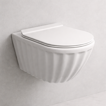 Designer Wall Hung WC - White