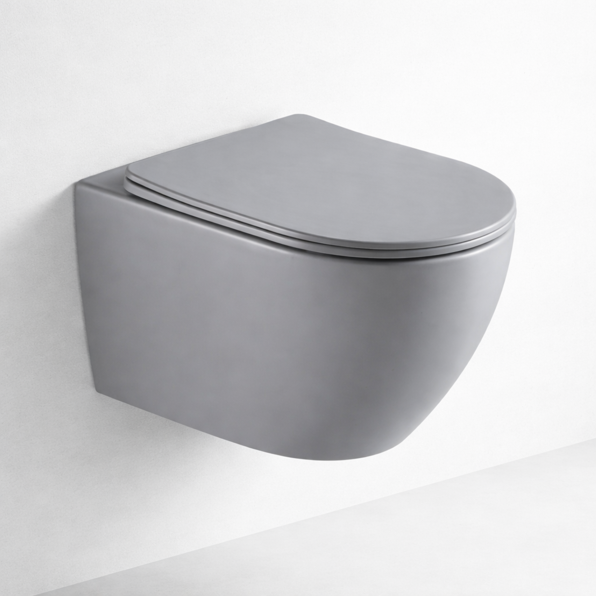 Solid Wall Hung WC Matt Grey - Matte Grey Wall Hung Toilet Pakistan - Aqua Bath